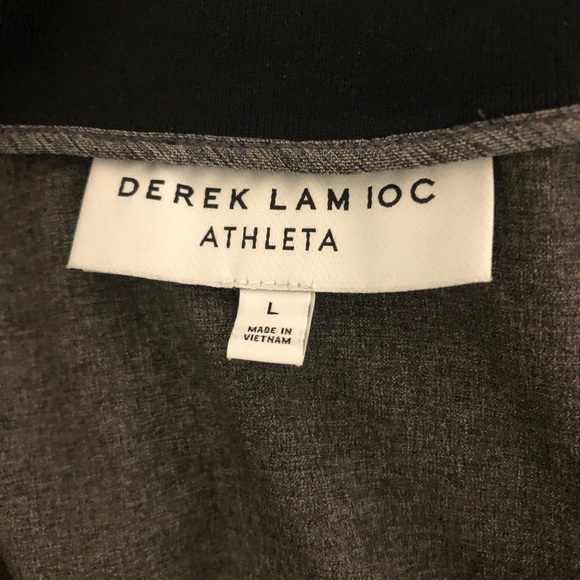 Derek Lam 10C Athleta Gray Jacket, Women's, Long Sleeve Zip Up, Size Large - Picture 3 of 7